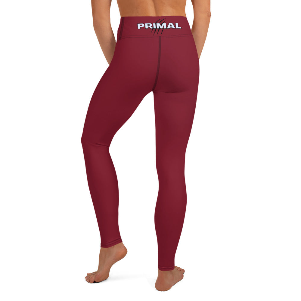 Primal High-Waisted Maroon Leggings