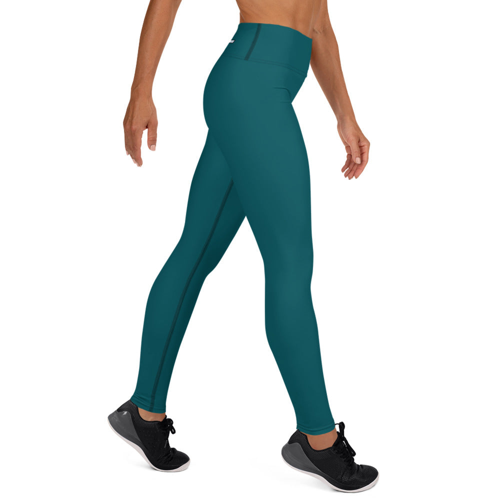 Primal High-Waisted Forest Teal Leggings