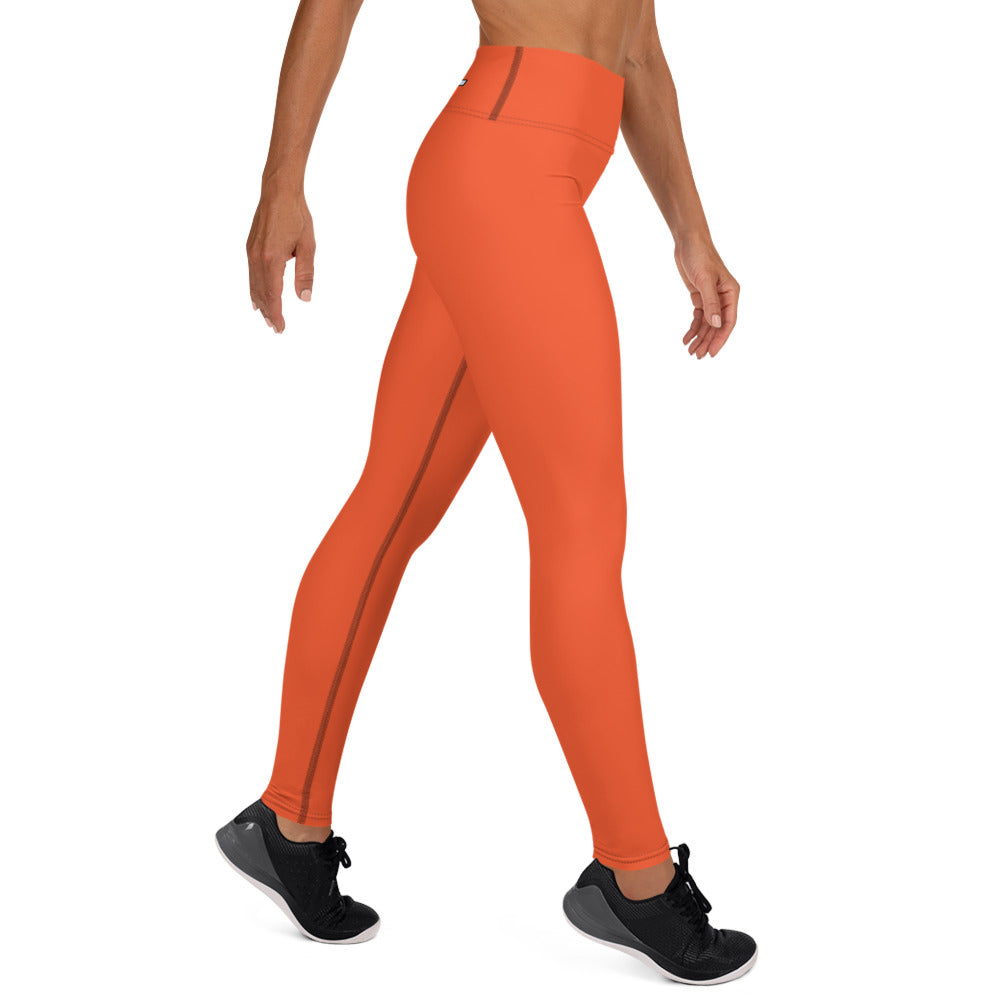 Primal High-Waisted Fluorescent Orange Leggings